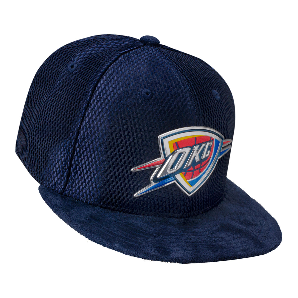 New Era Men's White, Blue Oklahoma City Thunder 9FORTY Snapback