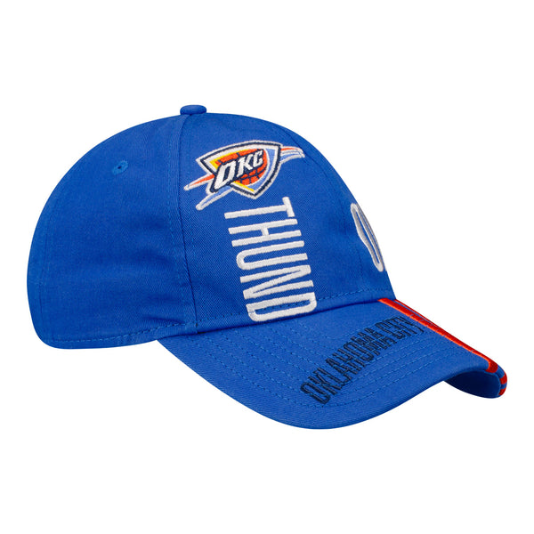 OKC THUNDER TIPOFF SERIES HAT IN BLUE - FRONT RIGHT VIEW