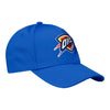 OKC THUNDER NEW ERA TONAL 3930 FLEX FIT HAT IN BLUE - FRONT RIGHT VIEW