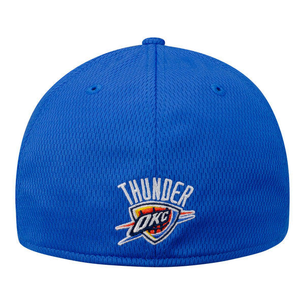 OKC THUNDER NEW ERA TONAL 3930 FLEX FIT HAT IN BLUE - BACK VIEW