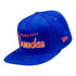 OKC THUNDER A FRAME FITTED HAT IN BLUE - FRONT LEFT VIEW