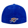 OKC THUNDER A FRAME FITTED HAT IN BLUE - BACK VIEW