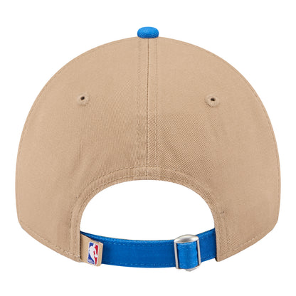 OKLAHOMA CITY THUNDER NEW ERA 2024 NBA DRAFT 920 ADJUSTABLE IN TAN - BACK VIEW