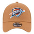 OKC THUNDER NEW ERA 940 COLOR PACK TRUCKER HAT IN BROWN - FRONT VIEW