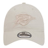 OKC THUNDER NEW ERA 920 COLOR PACK TONAL HAT IN GREY - FRONT VIEW