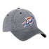 OKC THUNDER NEW ERA 920 RUGGED WASHED HAT IN GREY - FRONT RIGHT VIEW