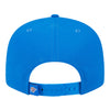 OKC THUNDER NEW ERA 950 TEAM SHADOW LOGO HAT IN BLUE - BACK VIEW