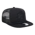 OKC THUNDER NEW ERA TONAL GOLFER HAT IN BLACK - FRONT RIGHT VIEW