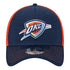 OKC THUNDER NEW ERA 3930 TECH TWO TONE HAT IN NAVY - FRONT VIEW