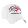 47 BRAND THUNDER WORDMARK CLEAN UP HAT IN WHITE - FRONT RIGHT VIEW