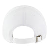 47 BRAND THUNDER WORDMARK CLEAN UP HAT IN WHITE - BACK VIEW