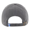OKC THUNDER '47 BRAND CHARCOAL CLEANUP ADJUSTABLE HAT - back view