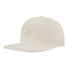 OKLAHOMA CITY THUNDER NEUTRAL SNAPBACK HAT IN WHITE - FRONT VIEW