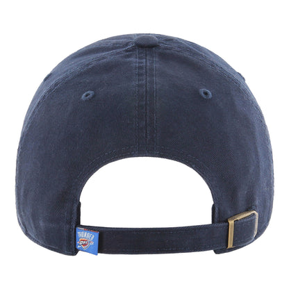 OKC THUNDER 47 BRAND CORE CLEAN UP NAVY ADJUSTABLE HAT in Navy - Back View
