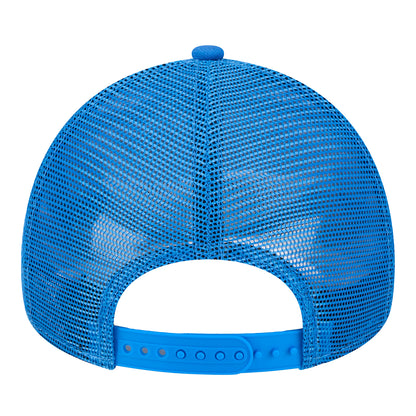 NEW ERA THUNDER SHIELD 940AF FM TRUCKER HAT IN BLUE - BACK VIEW