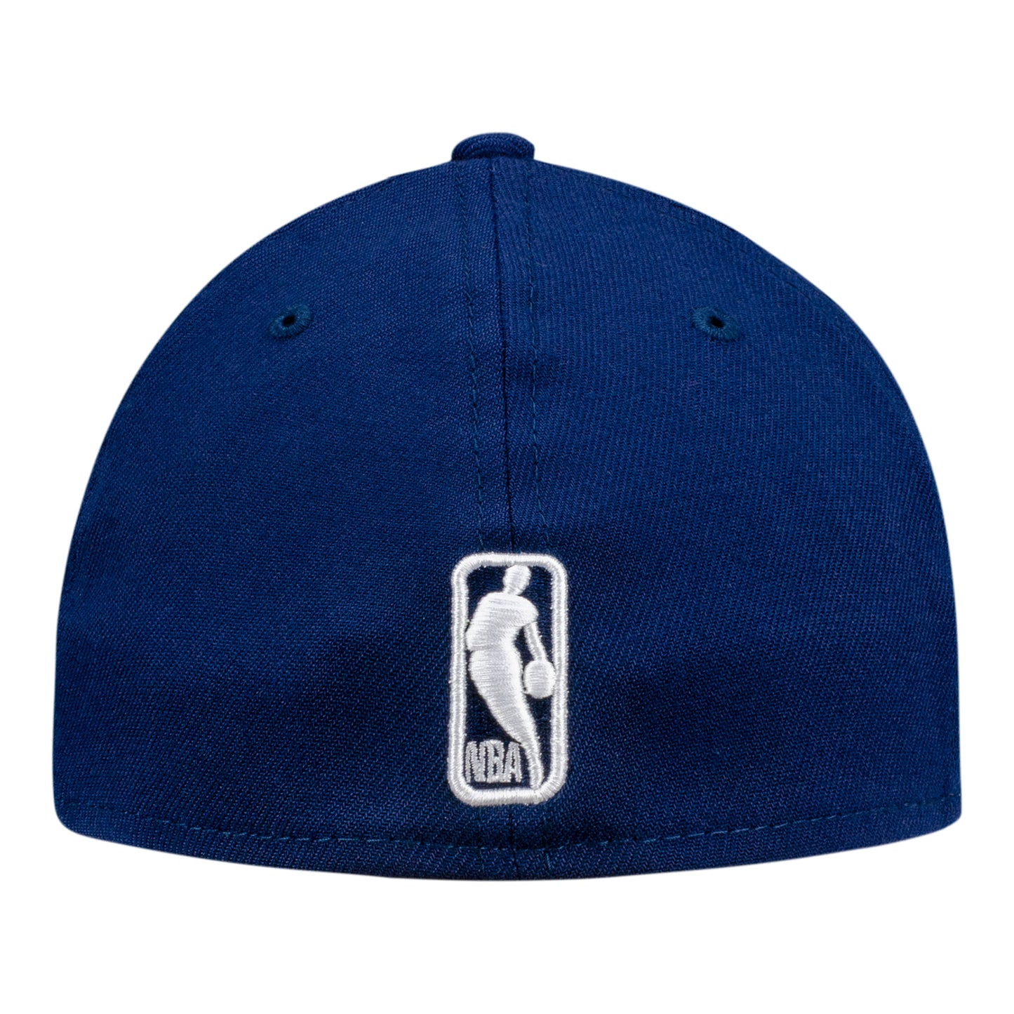 OKC THUNDER NEW ERA SHIELD LOGO 3930 FLEX FIT HAT in Blue - Back View