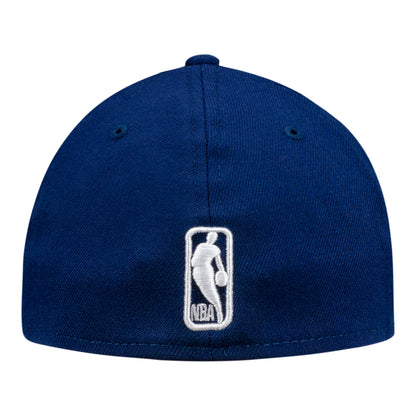 OKC THUNDER NEW ERA SHIELD LOGO 3930 FLEX FIT HAT in Blue - Back View