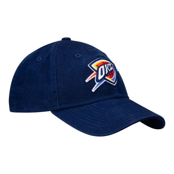 OKC THUNDER NEW ERA 920 CORE CLASSIC LOGO HAT IN NAVY - FRONT RIGHT VIEW