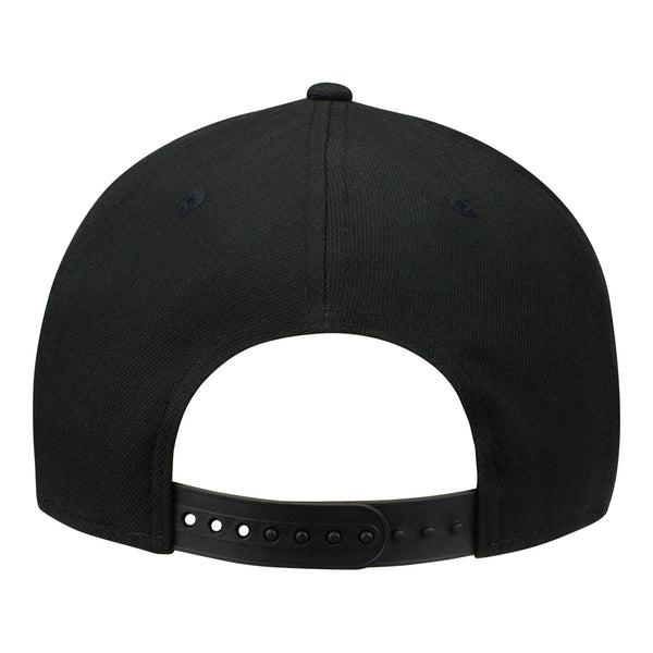 OKC THUNDER NEW ERA 950 BLACK AND WHITE CORE SNAPBACK IN BLACK - BACK VIEW