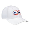 NEW ERA OKC NATIVE AMERICAN HERITAGE LETTER 940 PERFORMANCE HAT IN WHITE - FRONT RIGHT VIEW