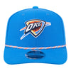 OKLAHOMA CITY THUNDER NEW ERA 970 STRETCH SNAP ROPE BLUE SNAPBACK - Front View