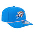 OKLAHOMA CITY THUNDER NEW ERA 970 STRETCH SNAP ROPE BLUE SNAPBACK - Front Right View