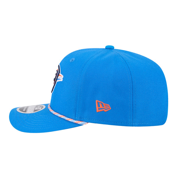 OKLAHOMA CITY THUNDER NEW ERA 970 STRETCH SNAP ROPE BLUE SNAPBACK - Left View