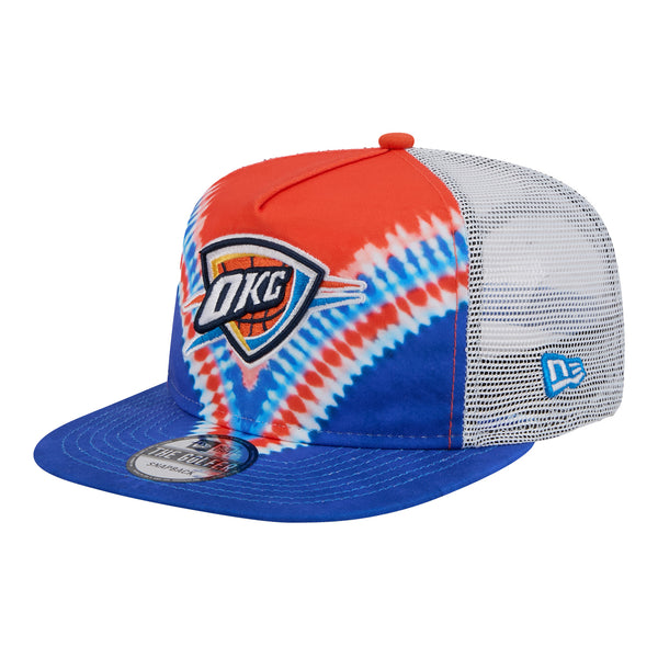 OKLAHOMA CITY THUNDER NEW ERA TIE DYE GOLFER HAT - Left View