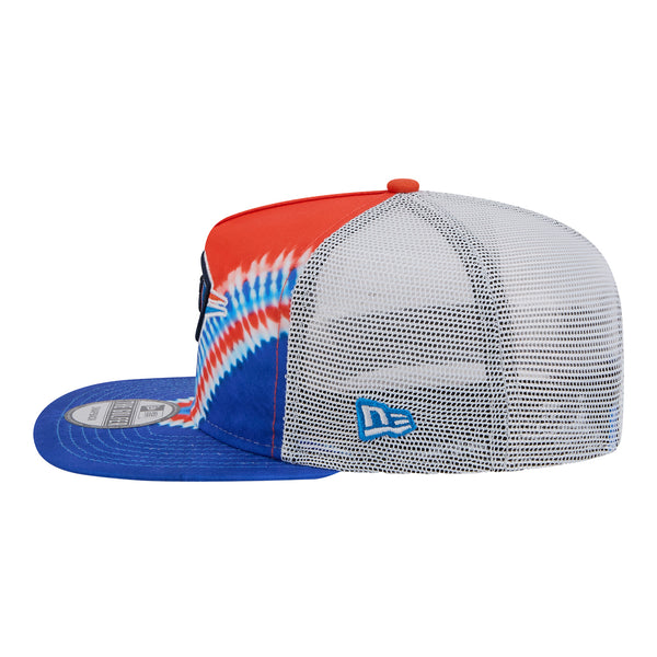 OKLAHOMA CITY THUNDER NEW ERA TIE DYE GOLFER HAT - Left View