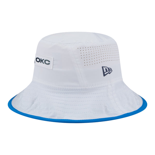 OKLAHOMA CITY THUNDER NEW ERA PERFORMANCE BUCKET HAT - Side View