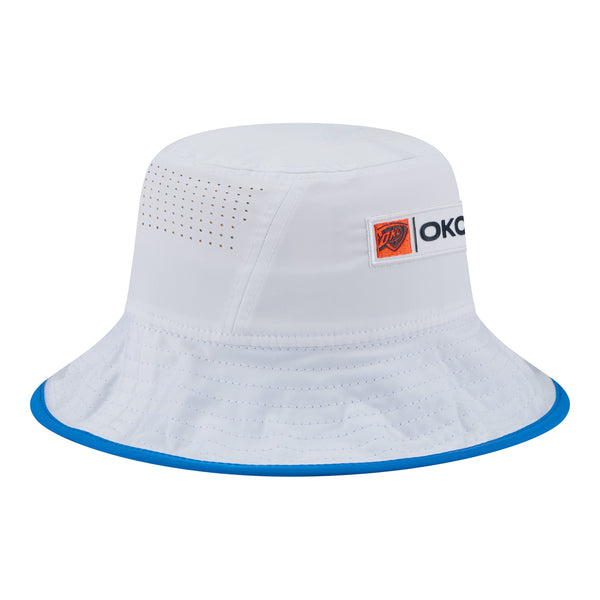 OKLAHOMA CITY THUNDER NEW ERA PERFORMANCE BUCKET HAT - Side View