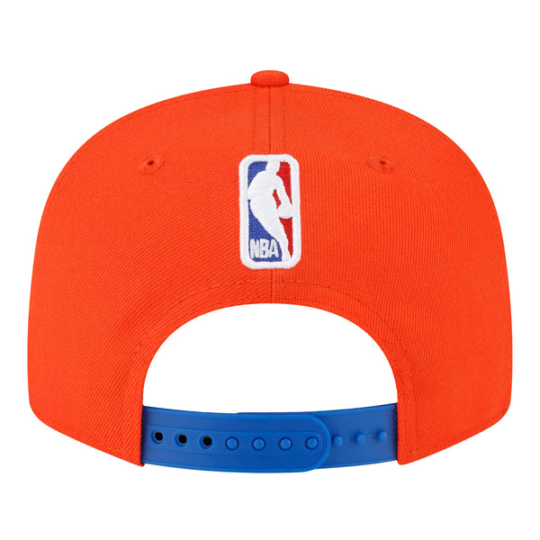 OKLAHOMA CITY THUNDER NEW ERA 950 STATEMENT SNAPBACK IN ORANGE - BACK VIEW