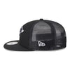 OKC THUNDER NEW ERA BLACK & WHITE TRUCKER HAT - left side view