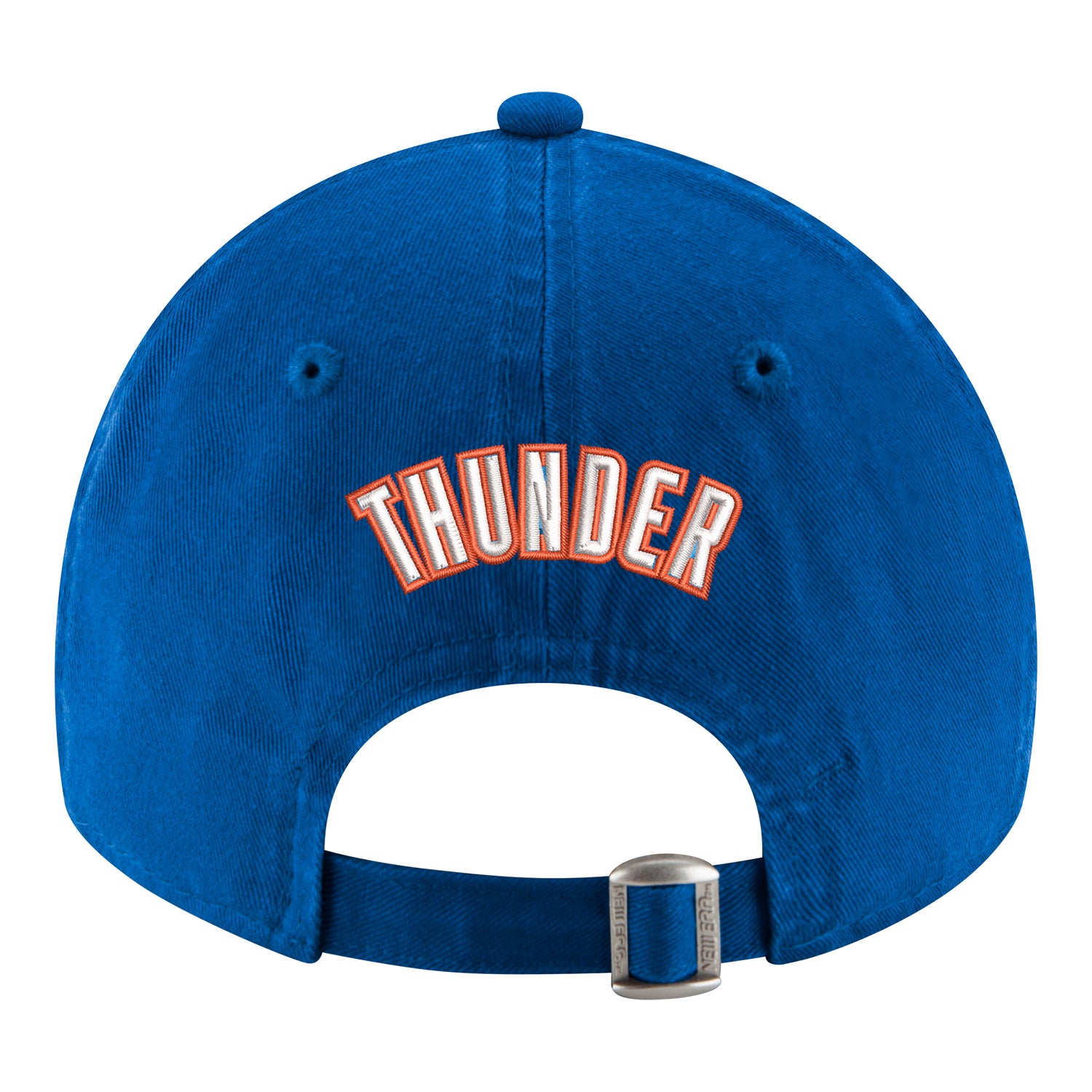 OKC THUNDER NEW ERA 920 RUMBLE POLYESTER HAT in Blue - Back View 