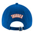 OKC THUNDER NEW ERA 920 RUMBLE POLYESTER HAT in Blue - Back View 