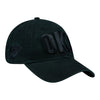 OKC THUNDER NEW ERA 920 BLACK ON BLACK ADJUSTABLE HAT - Side View