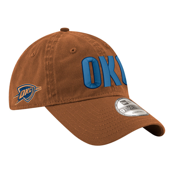 OKC THUNDER NEW ERA 920 BRONZE ADJUSTABLE HAT - Side View