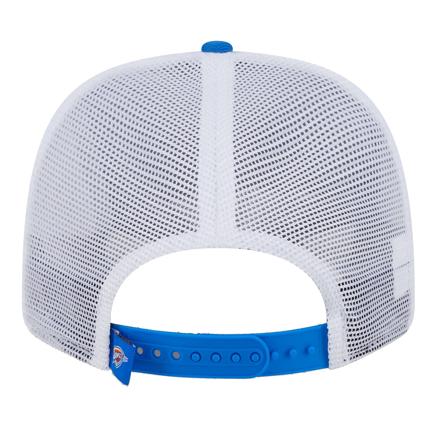 NEW ERA THUNDER SHIELD 970SS TRUCKER HAT in Blue - Back View