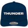 NEW ERA OKC THUNDER TEXT 970SS NAVY SNAPBACK - Front View