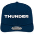 NEW ERA OKC THUNDER TEXT 970SS NAVY SNAPBACK - Front View