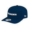 NEW ERA OKC THUNDER TEXT 970SS NAVY SNAPBACK - Side View