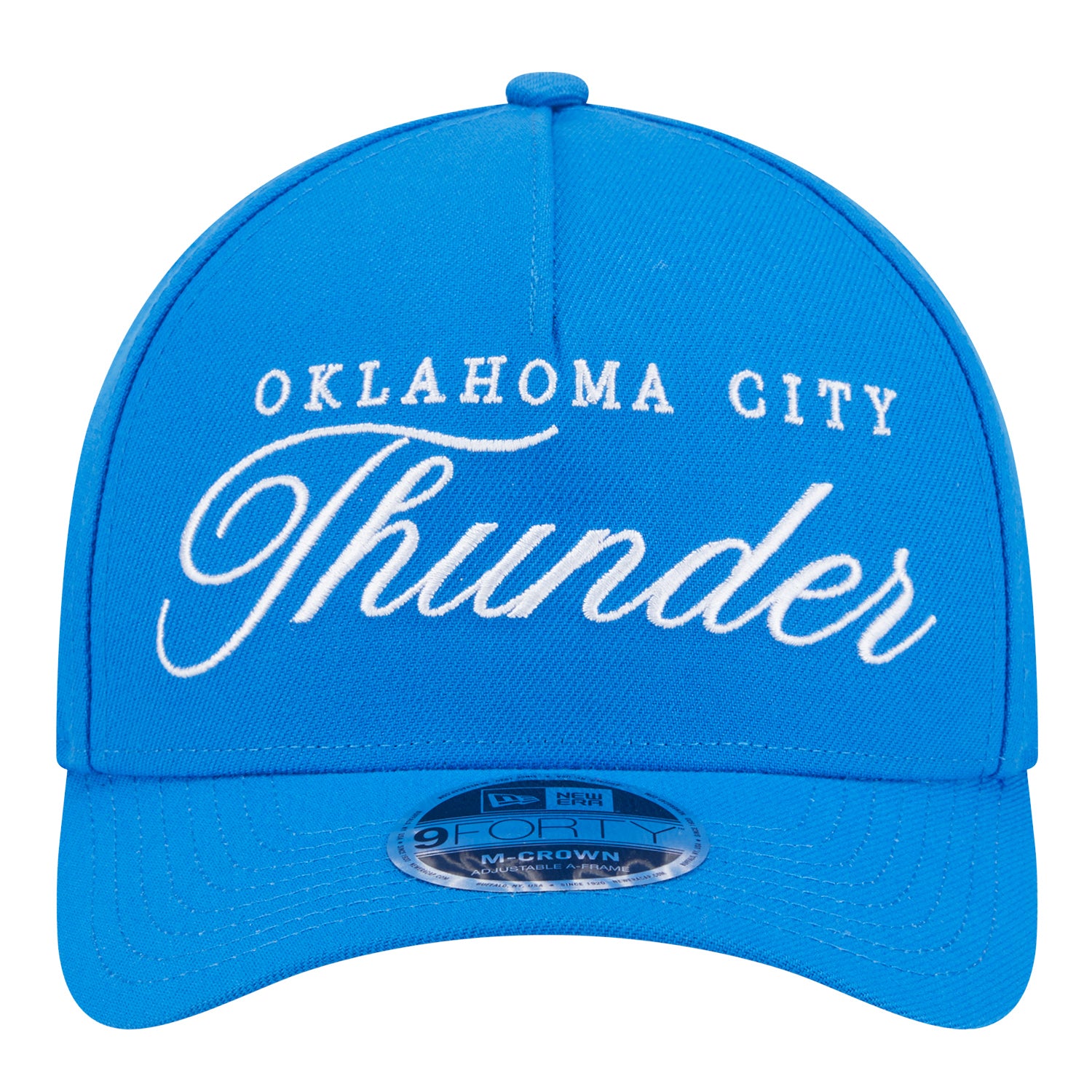 OKC Thunder New Era 2025 Draft 940MC Snapback in Blue - Front View