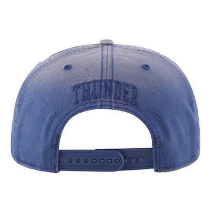 OKC THUNDER 47 BRAND WASHED BLUE CAPTAIN SNAPBACK - Back View