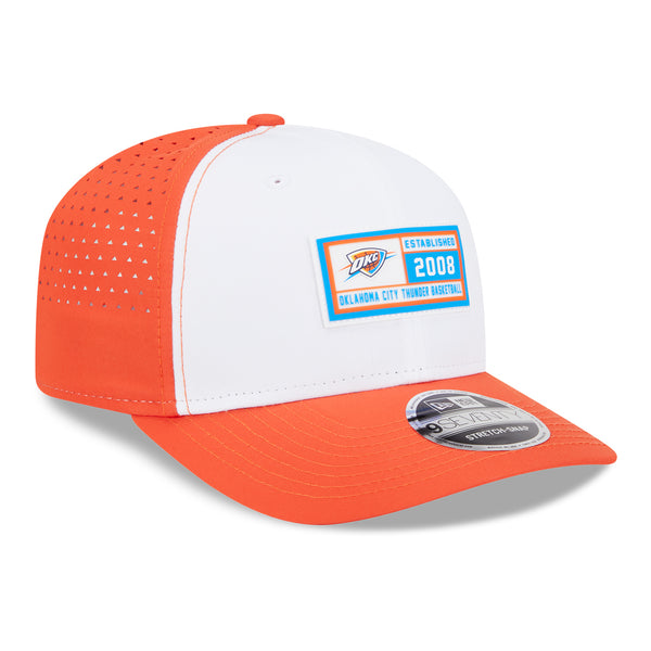 OKC THUNDER NEW ERA 970SS PERFORMANCE SNAPBACK in Orange - Front Right View