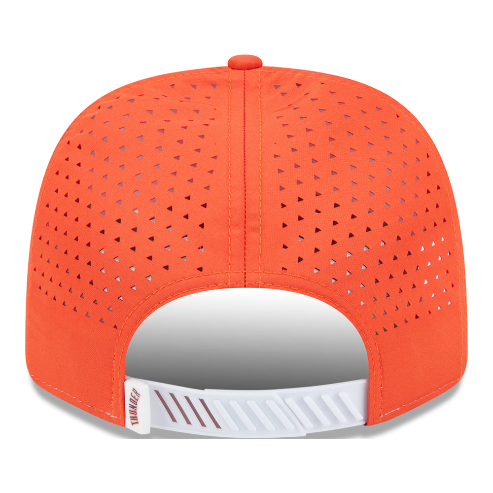 OKC THUNDER NEW ERA 970SS PERFORMANCE SNAPBACK in Orange - Back View