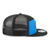 OKC THUNDER NEW ERA 950SP CORK PATCH SNAPBACK in Blue and Black - Side View
