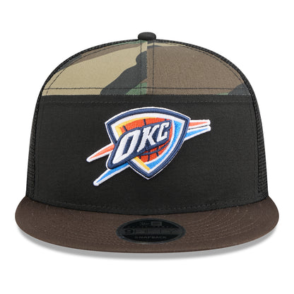 OKC THUNDER NEW ERA 950SP CAMP SNAPBACK in Camo - Front View