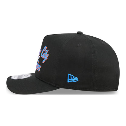 OKC THUNDER NEW ERA 950AF CHAINSTITCH SNAPBACK in Black - Left Side View