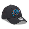 OKC THUNDER NEW ERA 3930 NIGHT MESH FLEX-FIT in Black - Front Right View