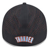 OKC THUNDER NEW ERA 3930 NIGHT MESH FLEX-FIT in Black - Back View